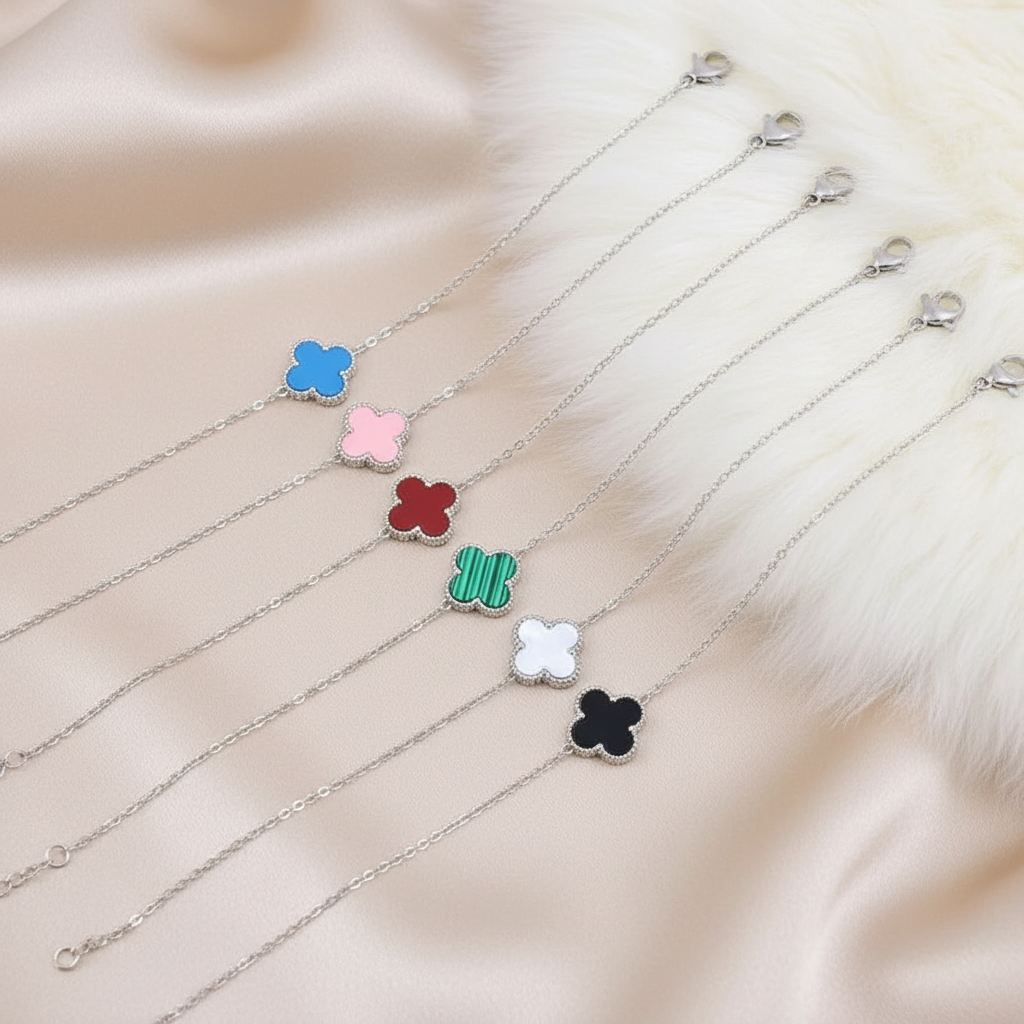 Silver Clover Bracelet