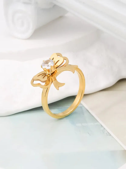 Diamond Bow Style Ring