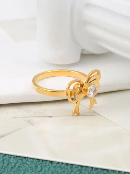 Diamond Bow Style Ring