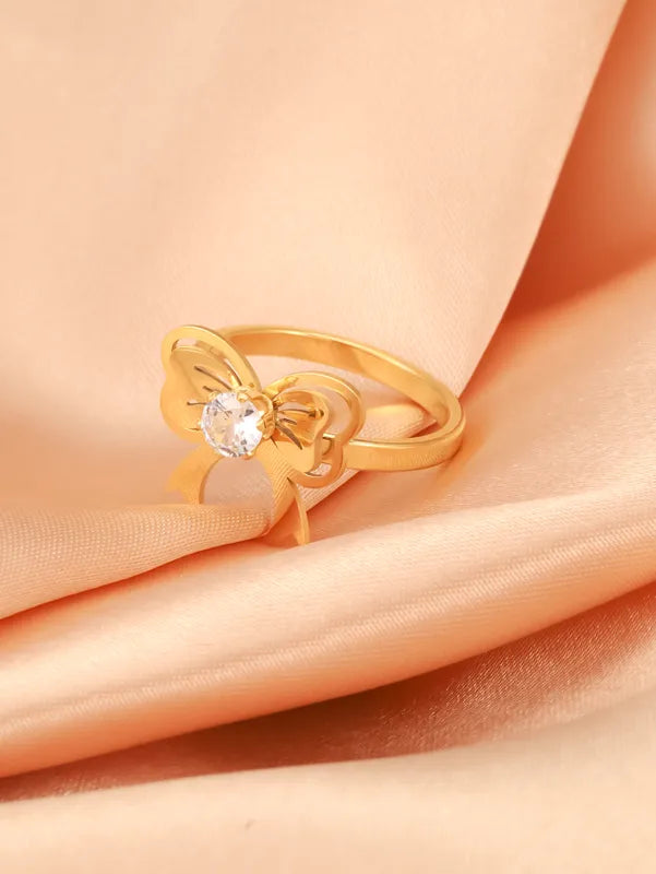 Diamond Bow Style Ring