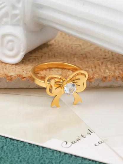 Diamond Bow Style Ring