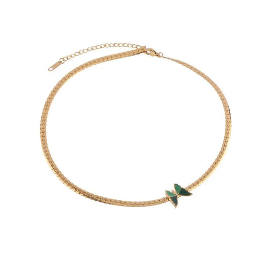 Green Butterfly Anklet