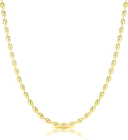 Oval Shape Beaded Chain