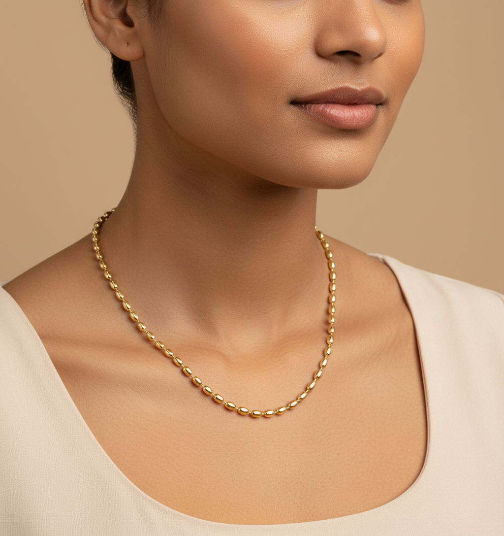 Oval Bead Luxe Chain