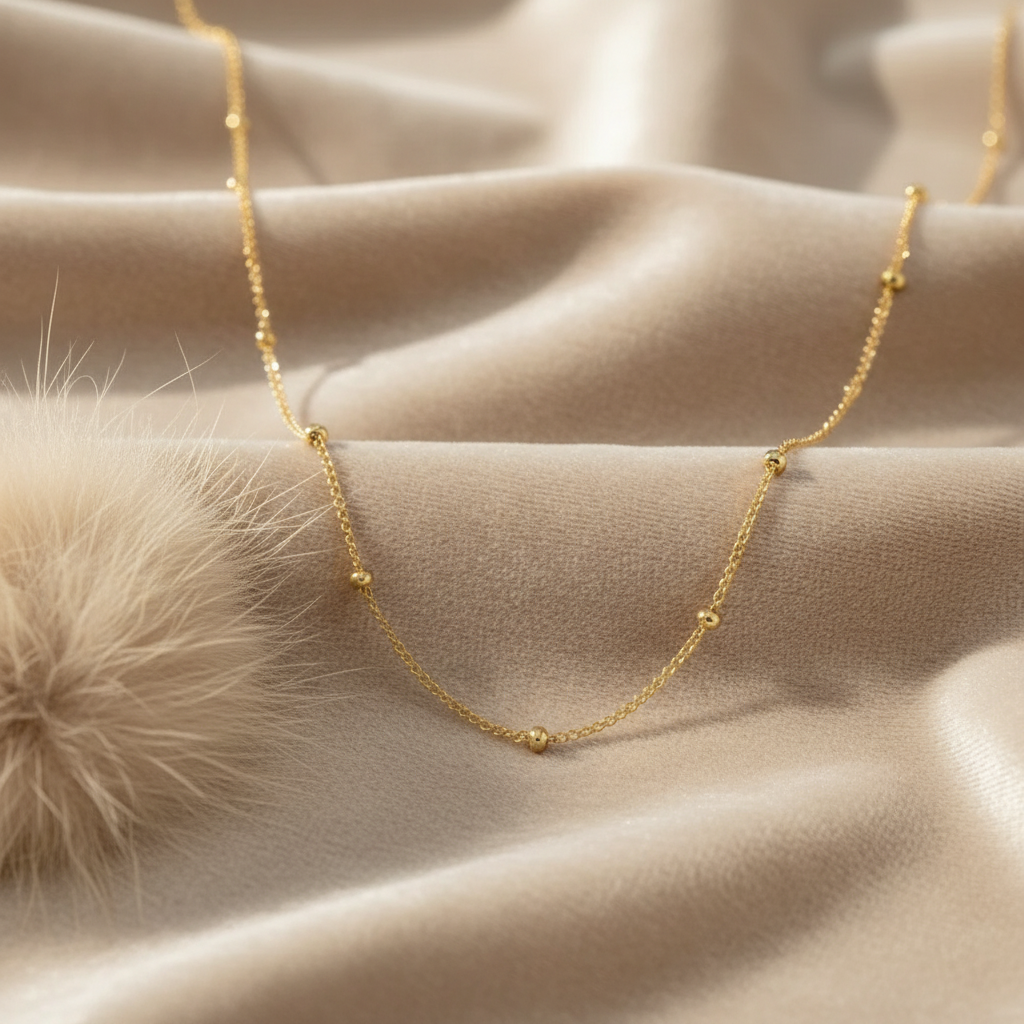 Glow Bead Dainty Chain