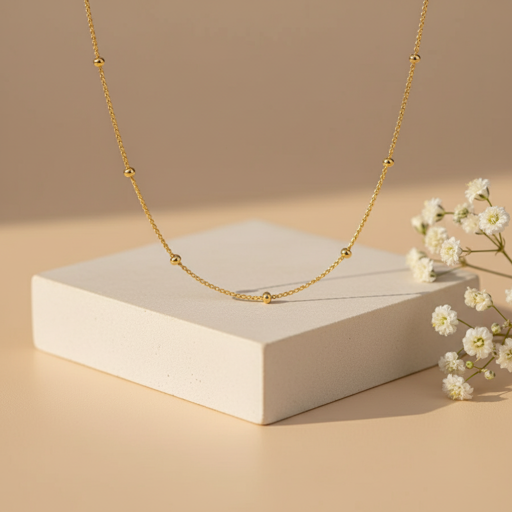 Glow Bead Dainty Chain