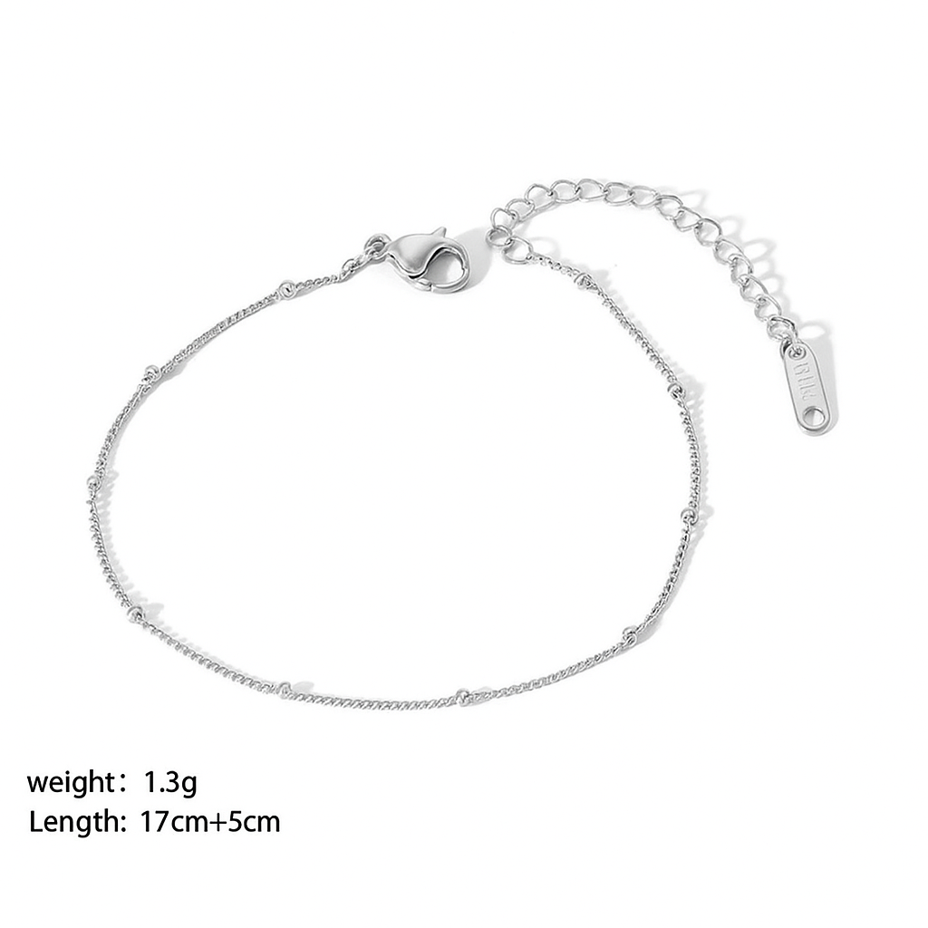 Simple Beaded Anklet