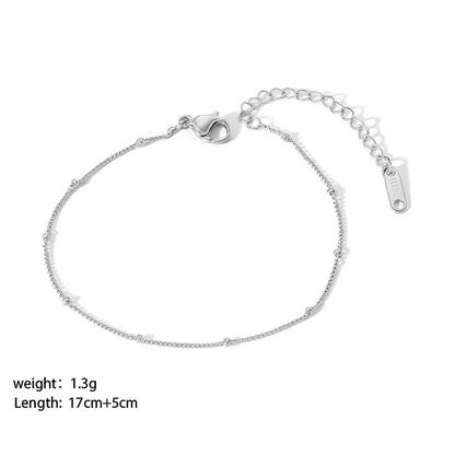 Simple Beaded Anklet