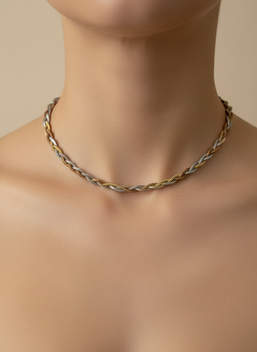 Sleek Serpent Twist Chain
