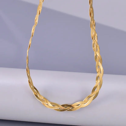 Twisted Snake Chain Necklace