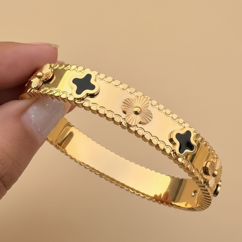 Royal Clover Duo Bangle