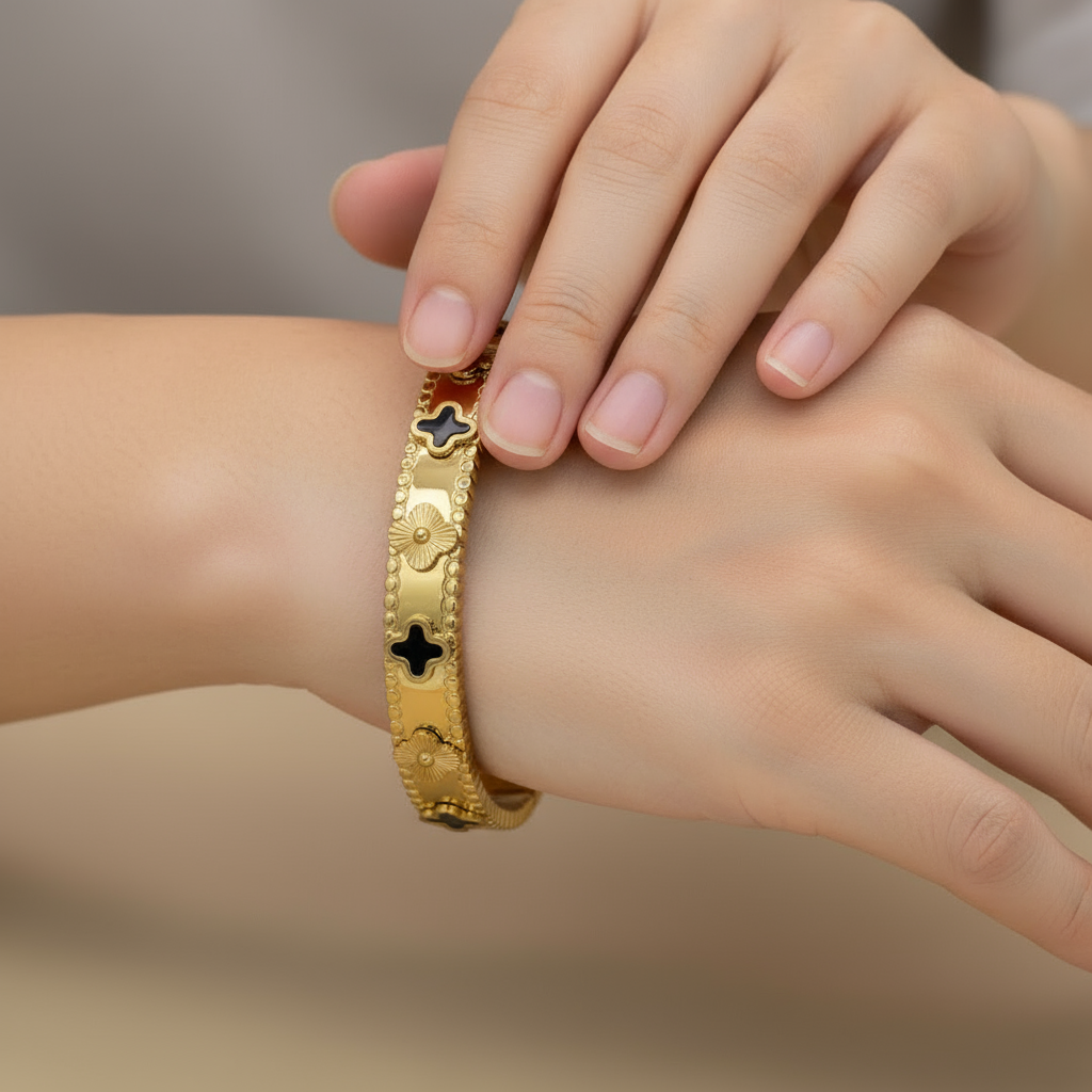 Royal Clover Duo Bangle