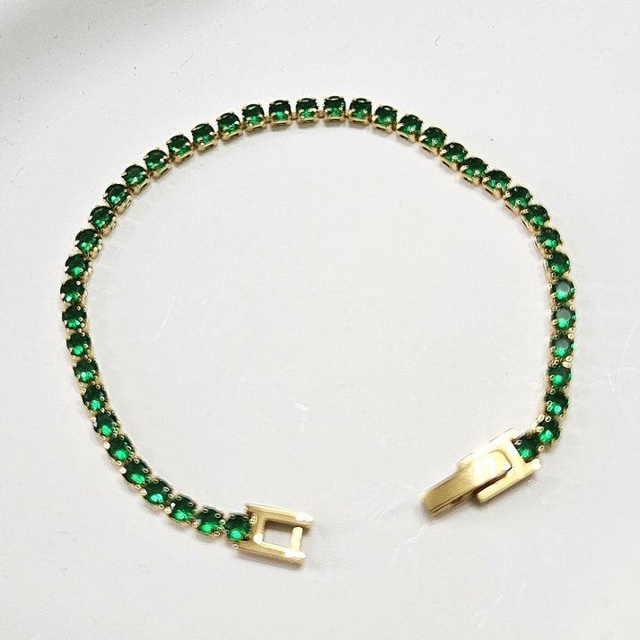 Cubic Zirconia Chain Bracelet