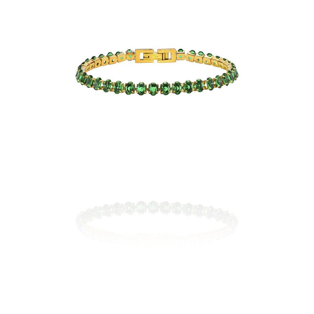 Cubic Zirconia Chain Bracelet