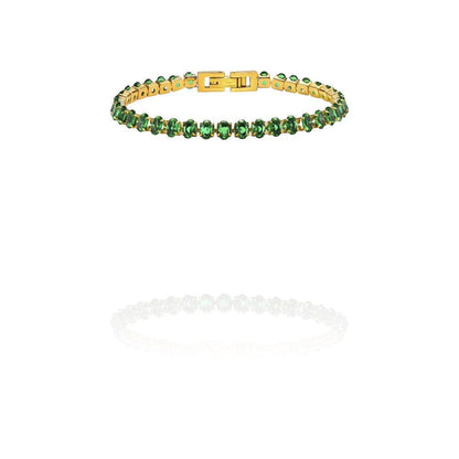 Cubic Zirconia Chain Bracelet