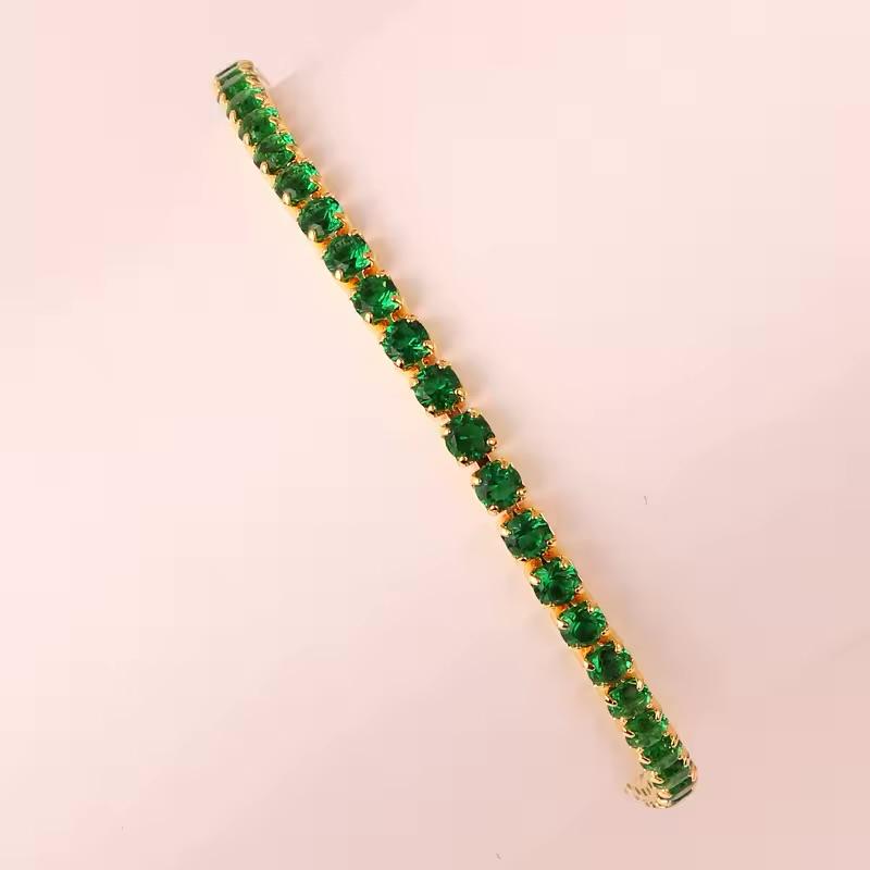 Cubic Zirconia Chain Bracelet