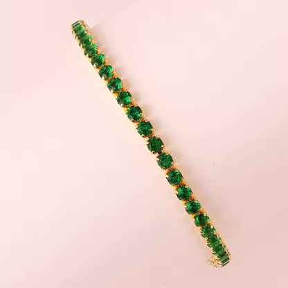Cubic Zirconia Chain Bracelet