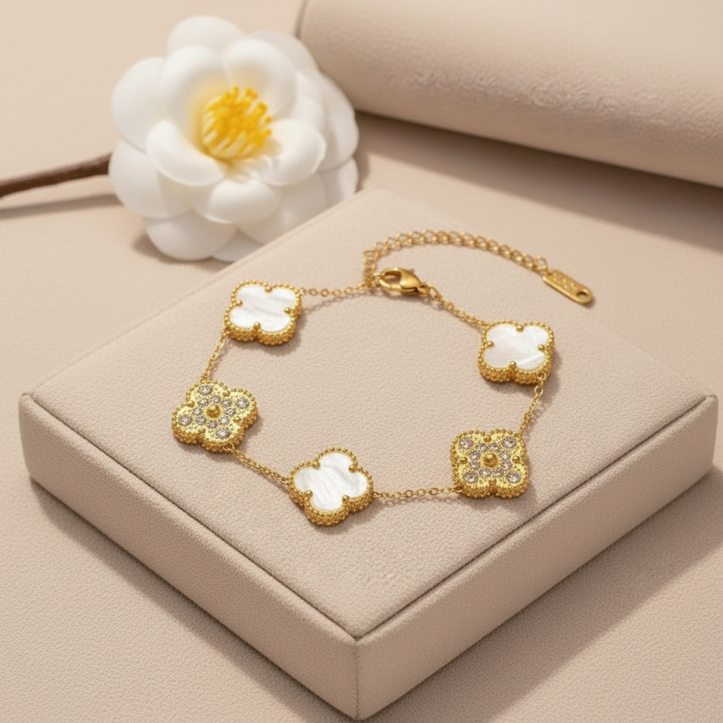 White Clover Luxe Bracelet
