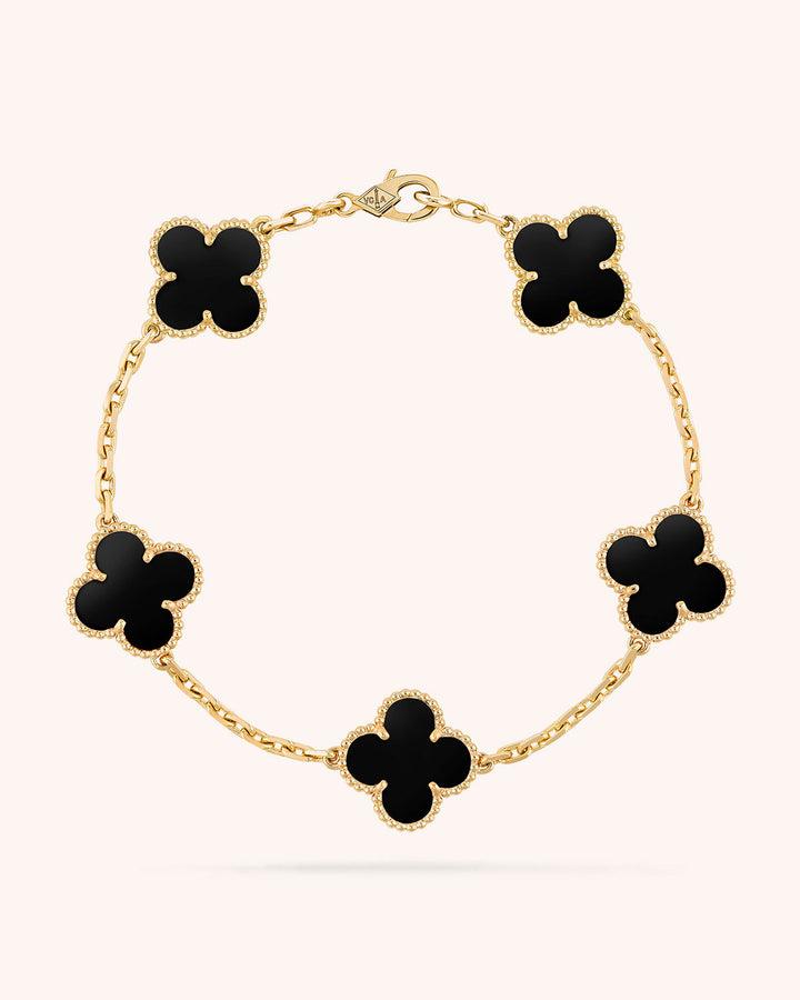 Double-sided Four-Leaf Clover Bracelet