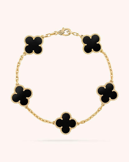 Double-sided Four-Leaf Clover Bracelet