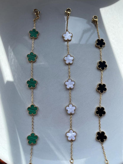 Double-sided Four-Leaf Clover Bracelet