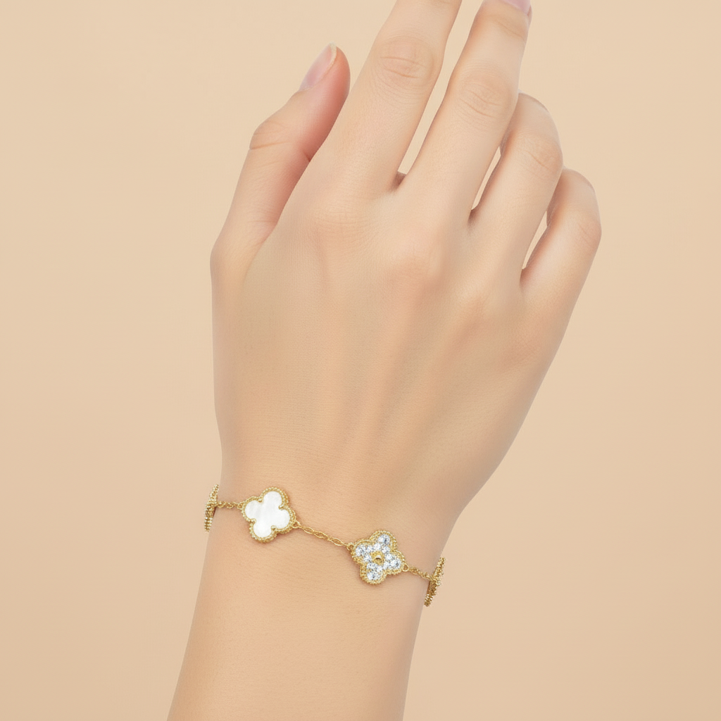 White Clover Luxe Bracelet