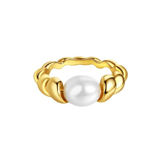 Pearl Croissant Ring