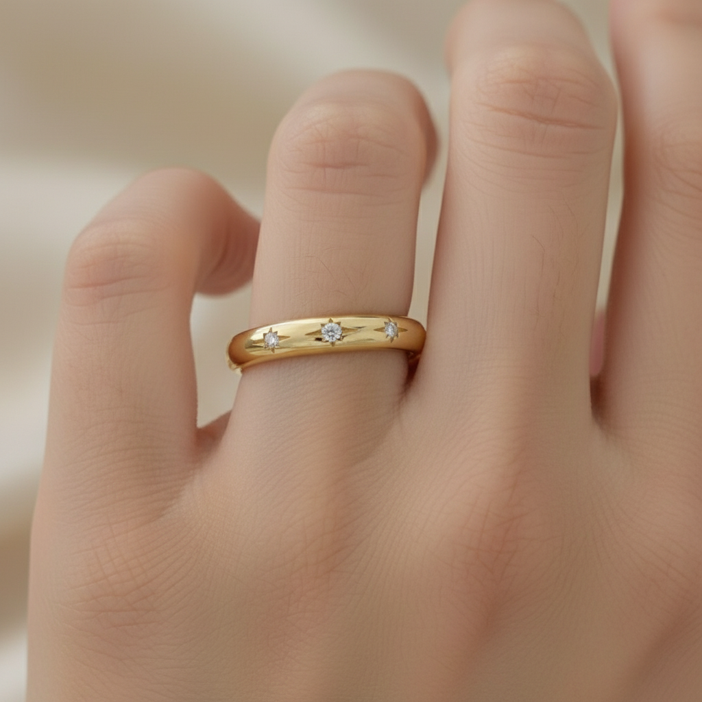 Stellar Trio Ring