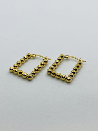 Rectangle Beaded Earring