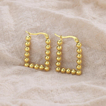 Rectangle Beaded Earring