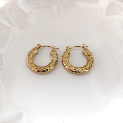 Snake Hoop Earrings
