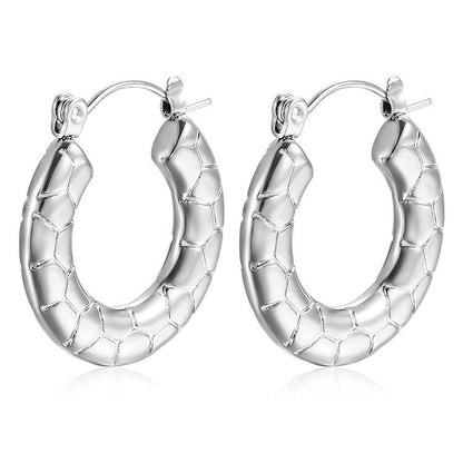 Snake Hoop Earrings