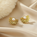 Pearl Leaf Twig Studs