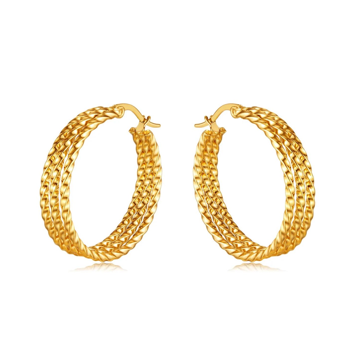 Round Multi-Layer Hoop Earring