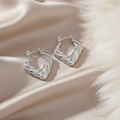 Twisted Square Hoops