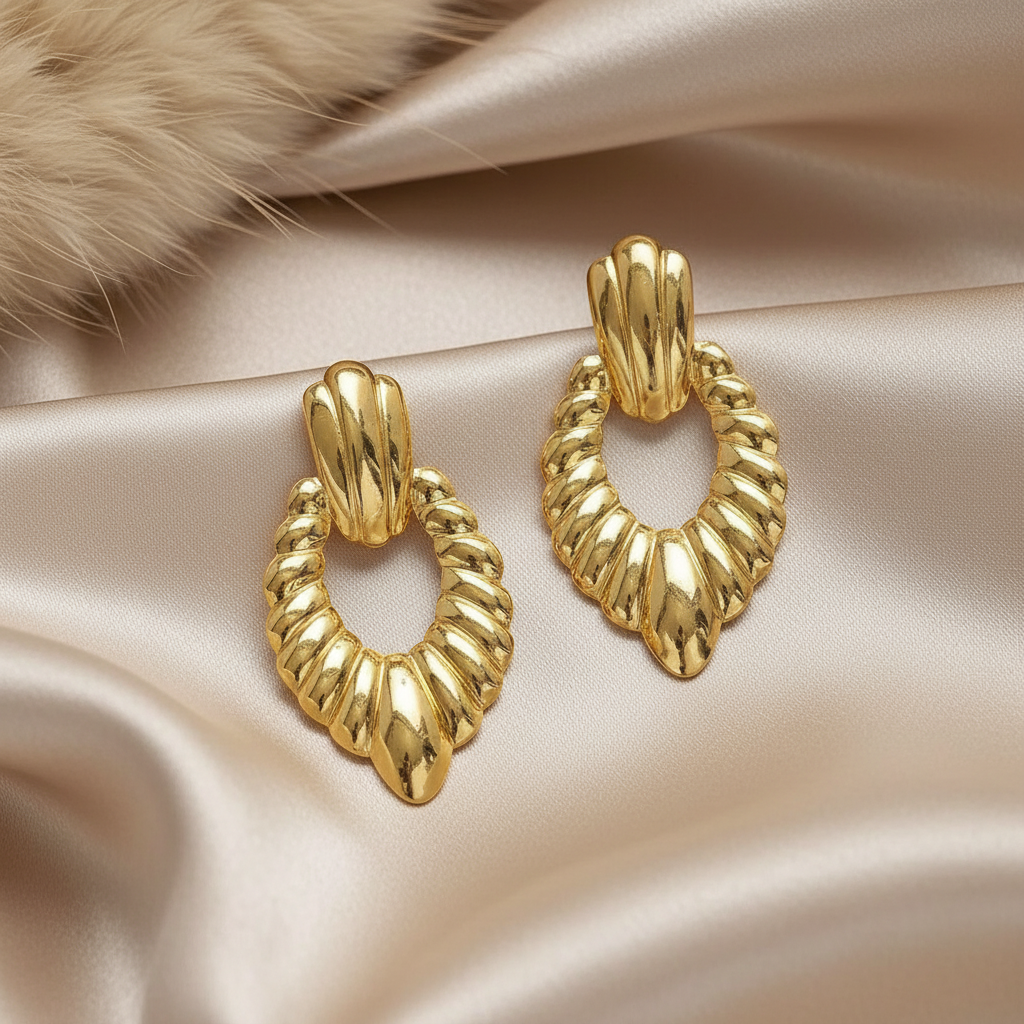 Twisted Lines Drop Earrings