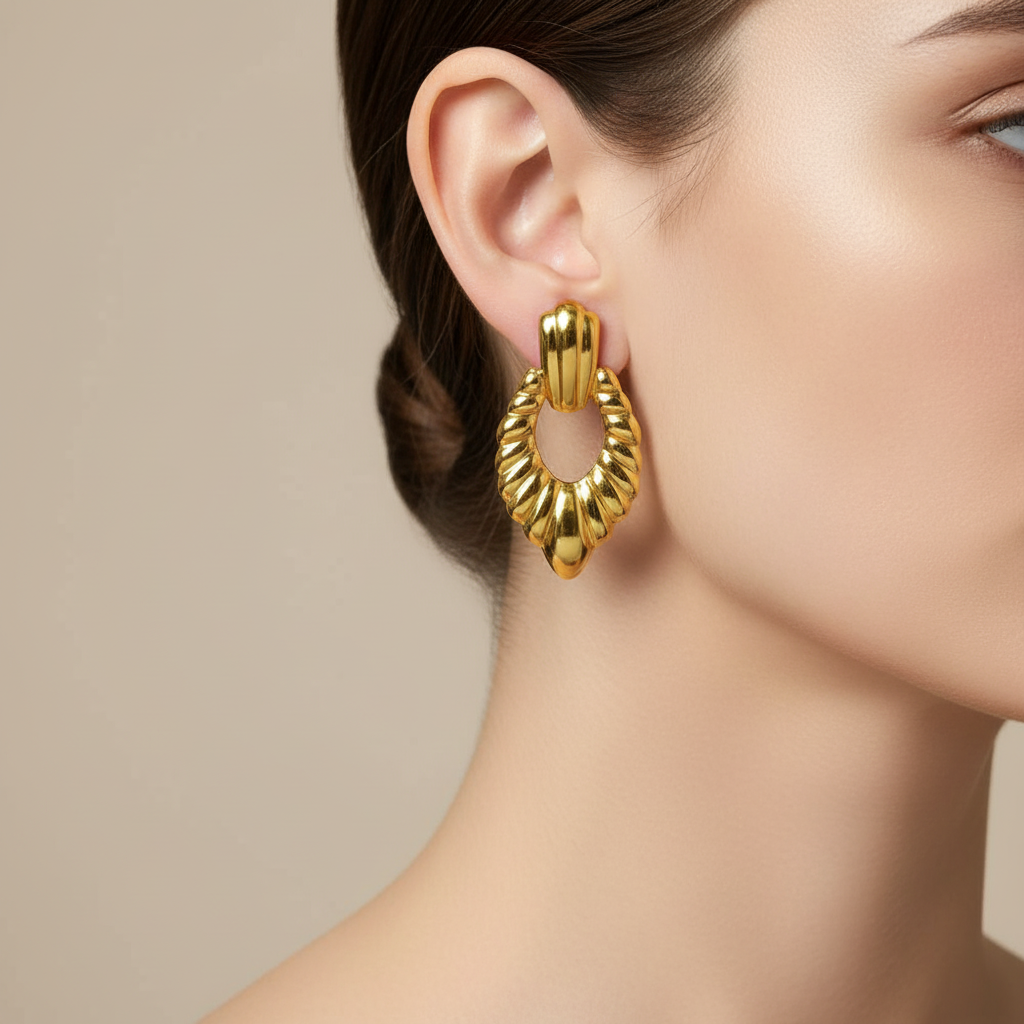 Twisted Lines Drop Earrings