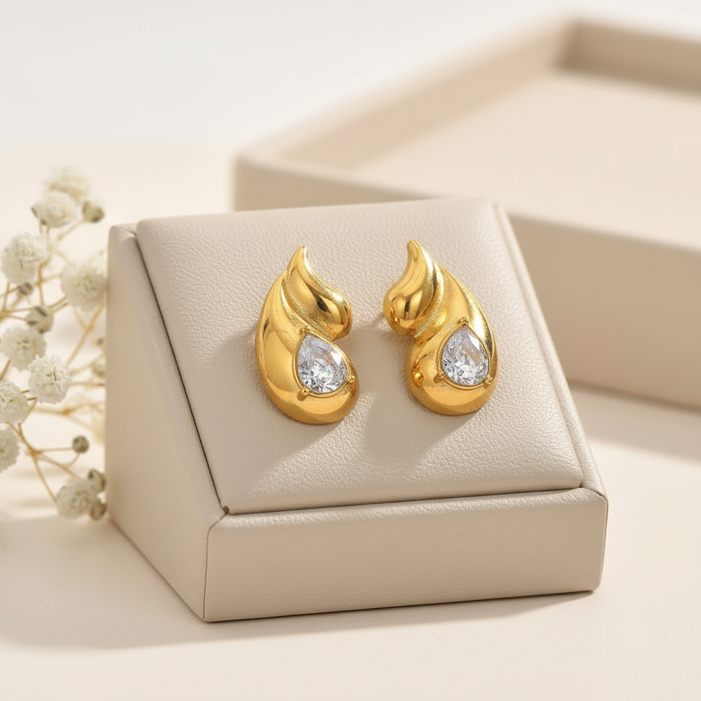 Twin Dew Drop Earrings