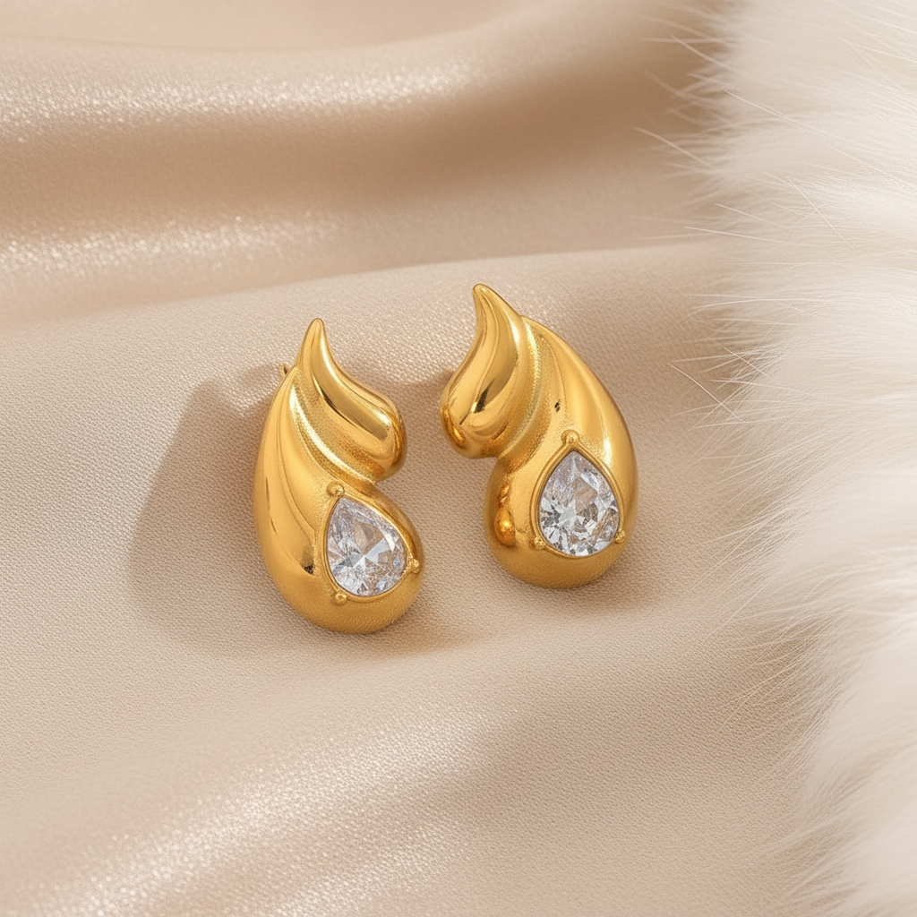 Twin Dew Drop Earrings