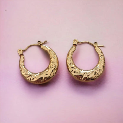 Vintage Style Hoop Earring
