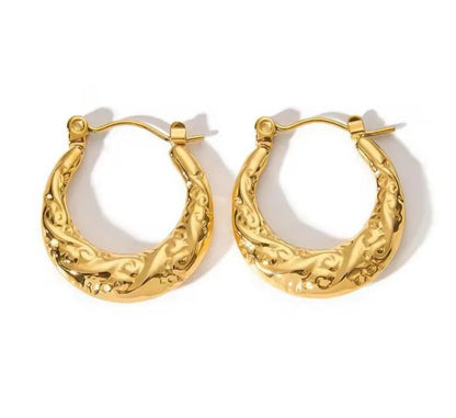Vintage Style Hoop Earring