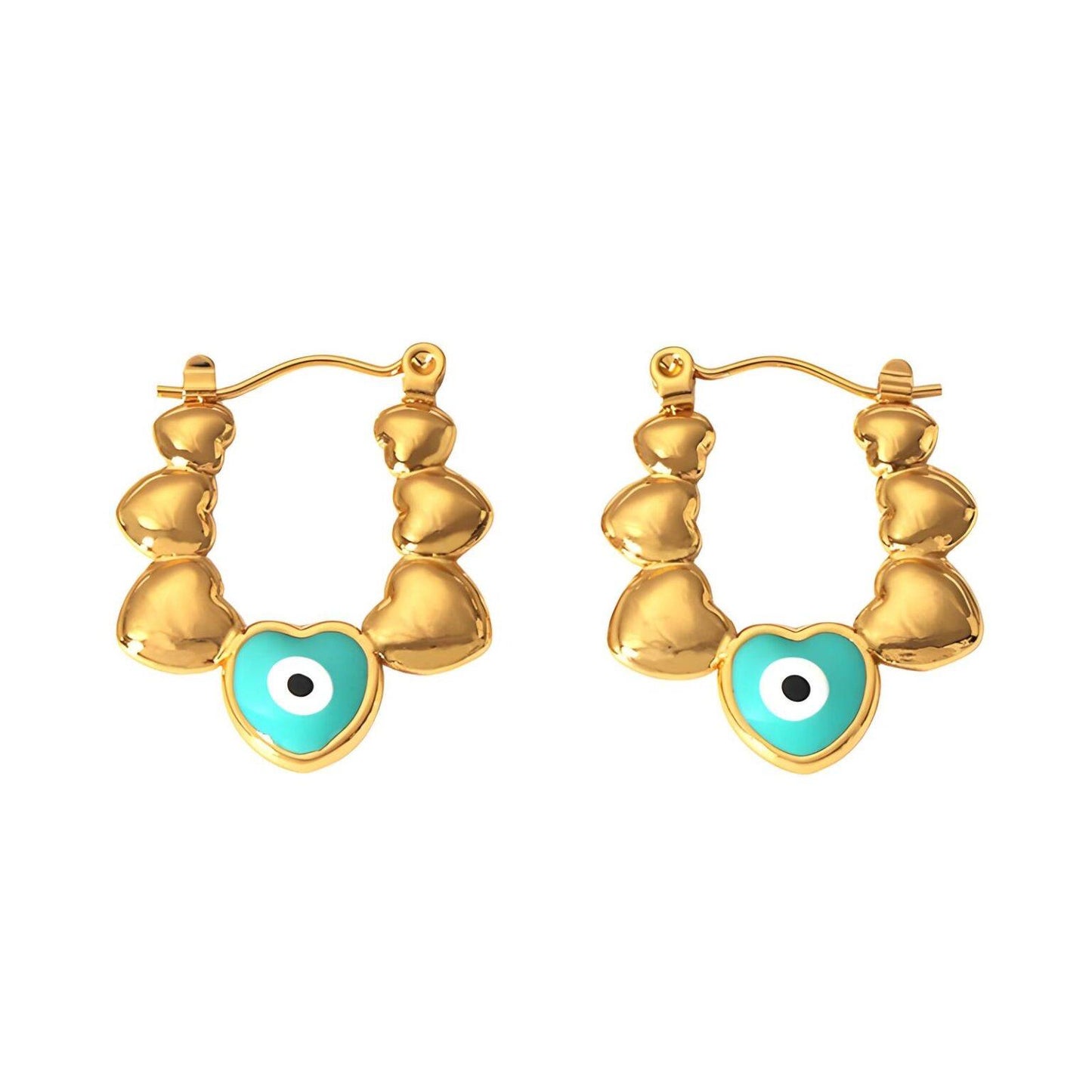 Evil Eye Hoop Earring