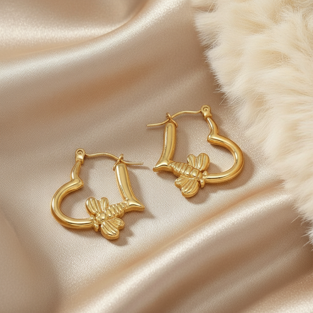 Heart Bee Hoops