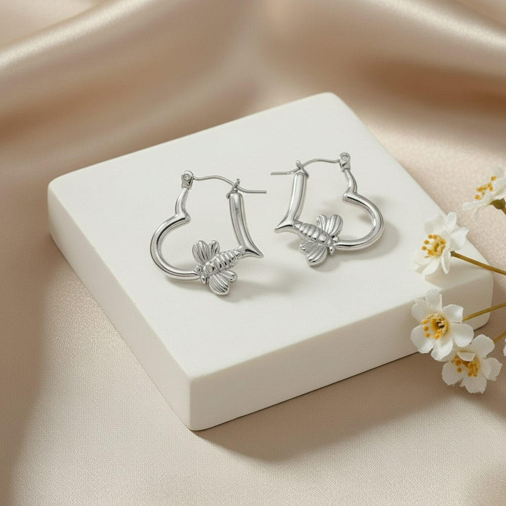 Heart Bee Hoops