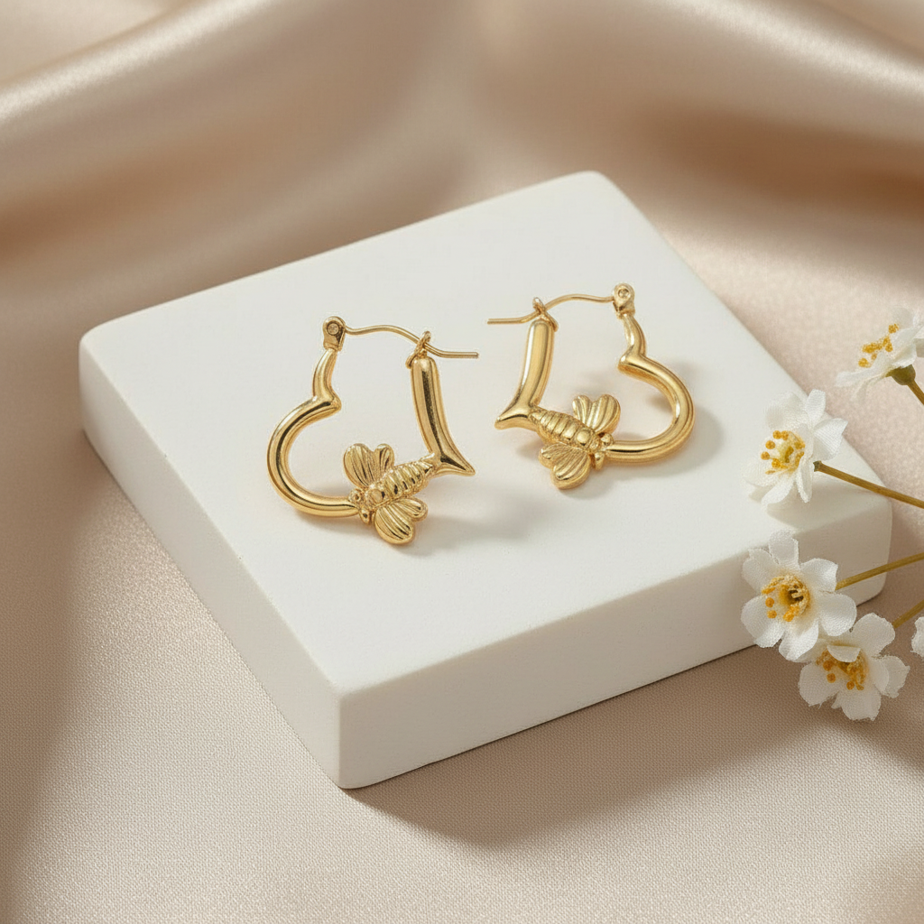Heart Bee Hoops