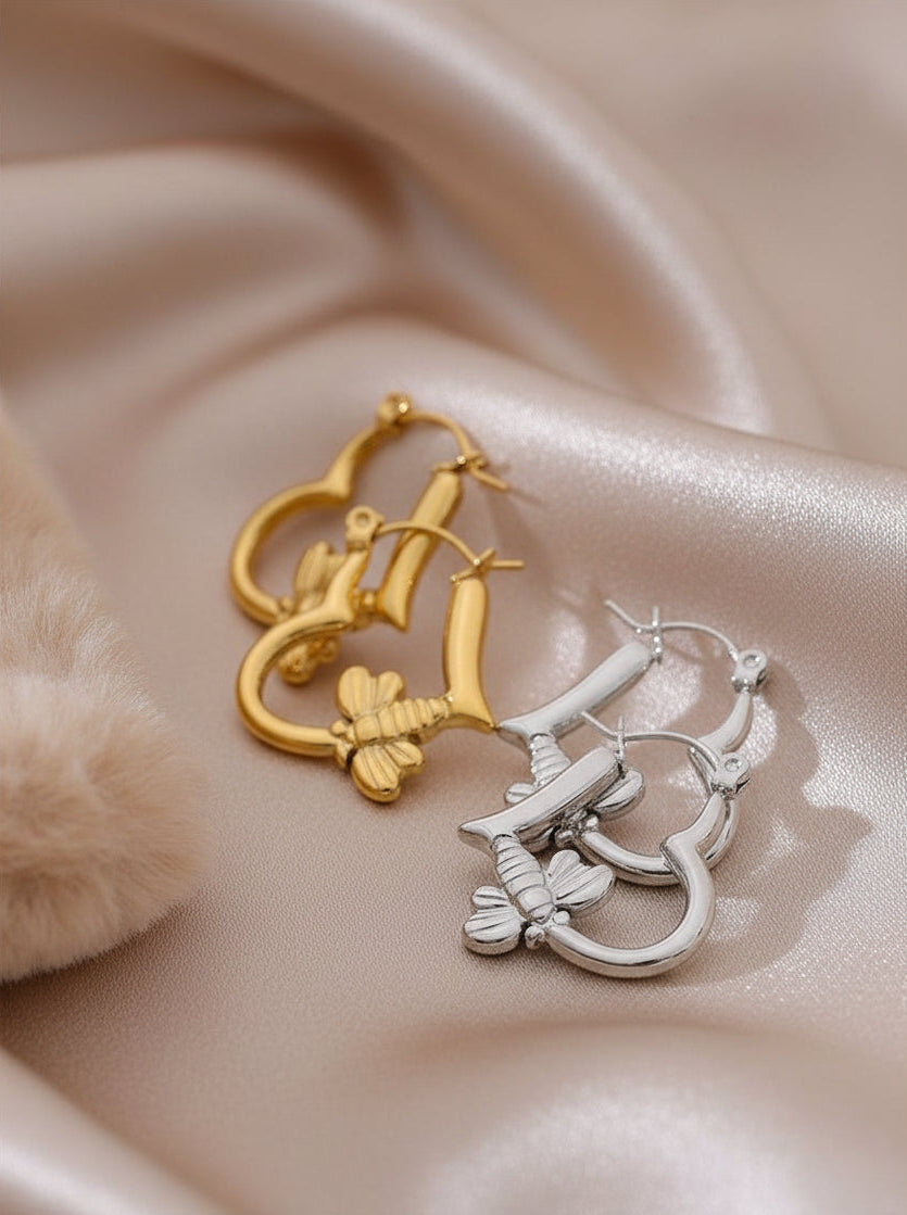 Heart Bee Hoops