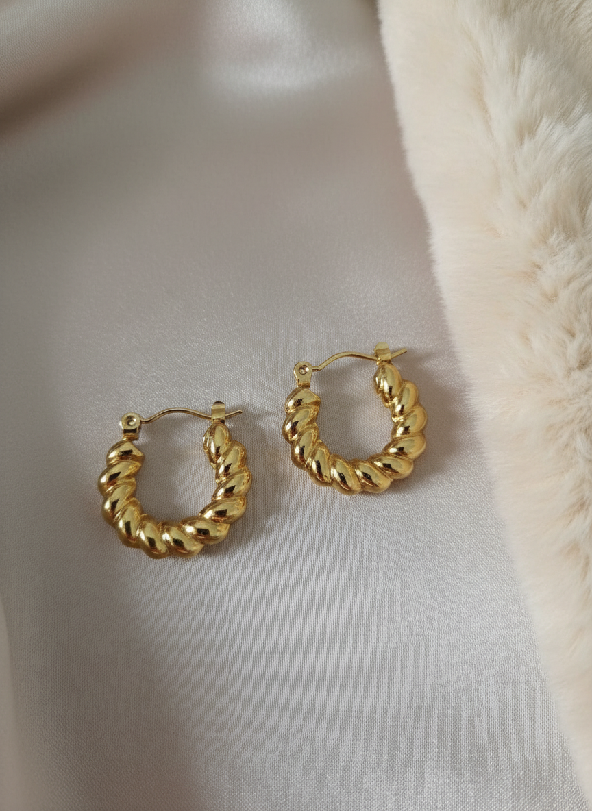 Chunky Curl Hoops