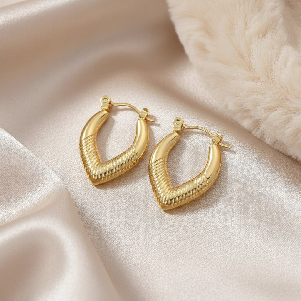 Tear drop Hoops