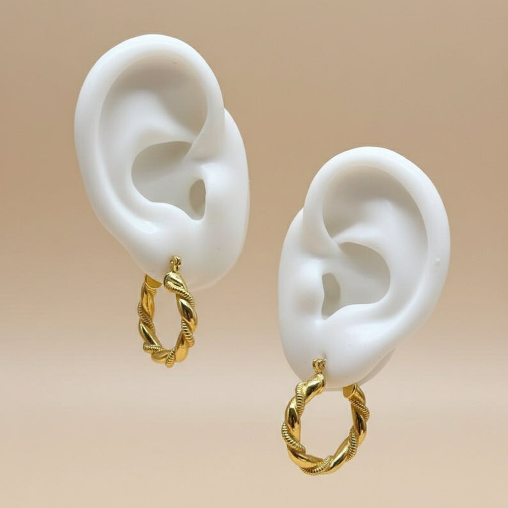 Round Spiral Hoops