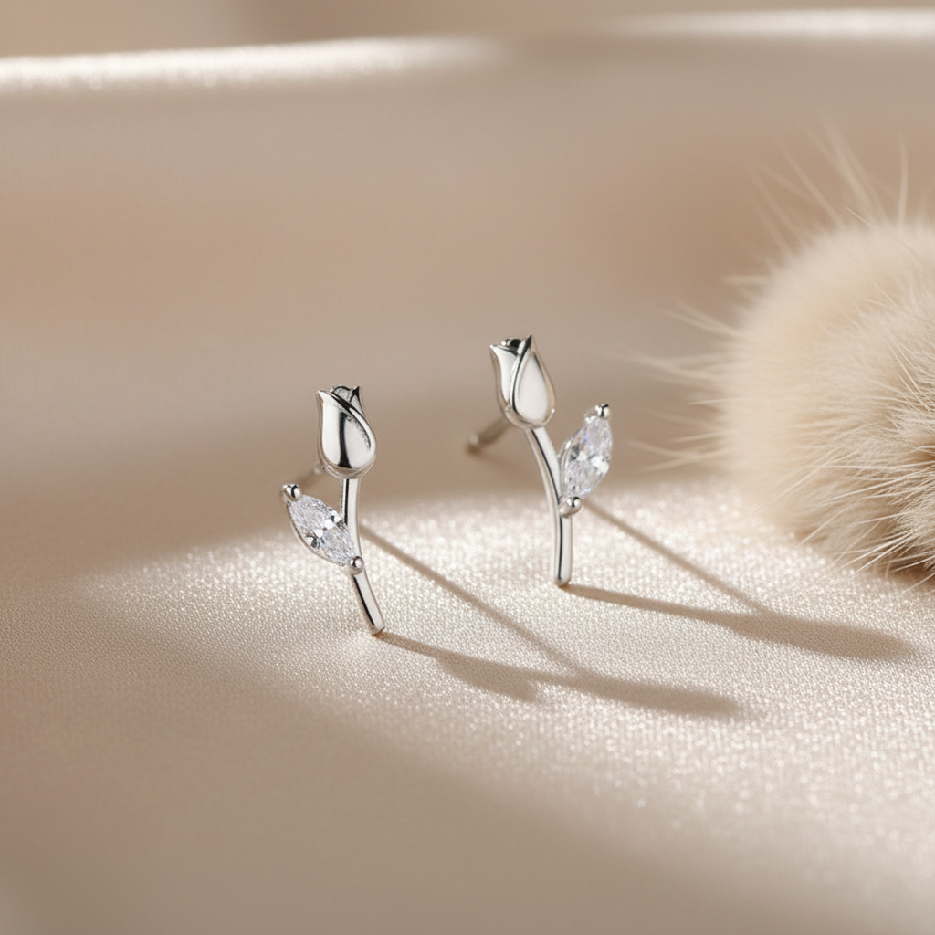 Tulip Bloom Studs